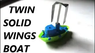 DIRECT COMPARISON  Single VS twin solid wings boat for better efficiency PATENT PENDING not to scale
