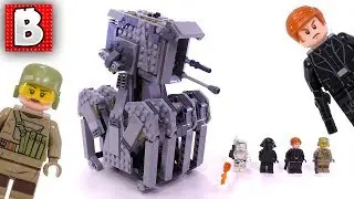 LEGO Star Wars First Order Heavy Scout Walker TLJ Set 75177 | Unbox Build Time Lapse Review