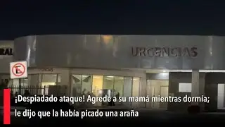 ¡Despiadado ataque! Agrede a su mamá mientras dormía; le dijo que la había picado una araña