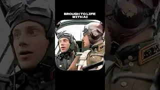 The rare footage brought to life with AI  #wwii  #history #airestoration #colorizedhistory #ww2