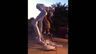 Star Wars ATST Costume Test walk - Stilts