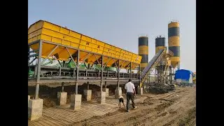 Concrete Batching Plant working video | 60cuM/hr capacity Twin Shaft mixer | Navya Equipments