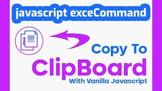 JavaScript DOM execCommand  Method with HTML JS | JavaScript Tutorial In Bangla | javascript Project