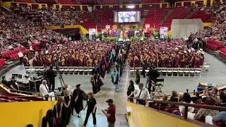 The Processional during the Convocation of Mary Lou Teachers College of Arizona State University
