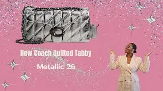 🩶🩶🖤COACH Metallic Quilted Tabby 26🖤🩶🩶| First Impressions #coachtabby #luxury #fashion #foryou