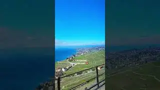 The Most Scenic Train Ride!📍Lausanne, Switzerland 🇨🇭 #lausanne #swissalps #trainvideo