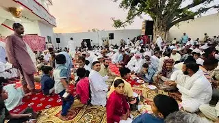 Huge Iftar Party At MY Whole Village سارے گاؤں کی افطاری