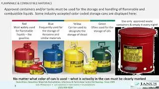 Flammable and Combustible materials