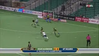 Video | Highlights | Delhi Waveriders Vs Uttar Pradesh Wizards | Match 29 | HIL 2013