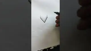 Letter V in 3d #art #alphabet #drawing #alphabetical #alphabetletters #calligraphy