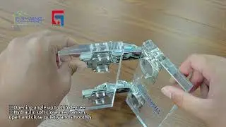 165 degree soft close hinge