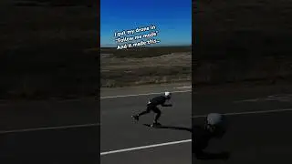 DJI drone autopilot + 45kph skating = Crazy footage 😳