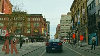 Montreal In A Drive | Rue Sainte-Catherine West | Driving Around Montreal, Quebec, Canada | 4K
