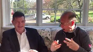 Father Peter and Ned Tipton on the Fire at Notre Dame in Paris