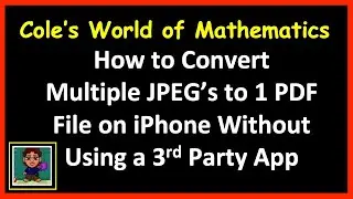 How to Convert Multiple JPEGs to One PDF File on iPhone Without a 3rd Party App