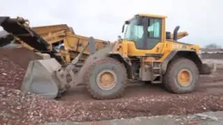 Bauschutt Aufbereitung bei der Firma Otto Abbruchtechnik