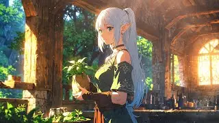 🪴 Elven Gardener&rsquo;s Cottage | Calm Fantasy Scene with Relaxing Medieval Music | Fantasy BGM