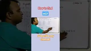 How to find HCF  #shortvideo #shortsfeed #mathslearning