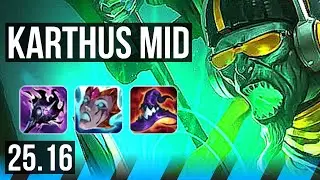 KARTHUS vs SION (MID) | EUW Grandmaster | 25.16