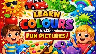 How To Learn Colours With Fun Picture ! Sikhein Colours With Majedar Picture Ke Sath !