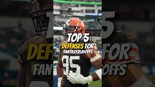 Top 5 Defenses for the Fantasy Playoffs 🛡️ #fyp #foryou #fantasyadvice #defense #playoffs