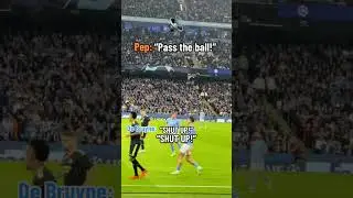 It got heated between Kevin De Bruyne and Pep Guardiola during the match against Real Madrid 😮