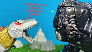 Transformers Stop Motion: Гримлок VS Оптимуса Праймала