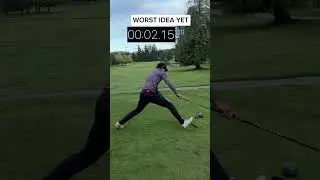 Worst challenge idea yet #golf #speedgolf #shorts #youtubegolf