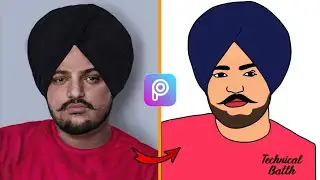 Vector Art Picsart । photo editing tutorial । cartoon photo in picsart