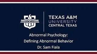 Defining abnormal behavior narrated