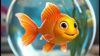Round and Round Goldfish Song | Fun Animal Rhyme for Kids | Nursery Rhymes & Songs for Children