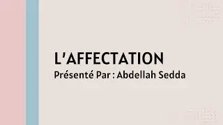 Algorithme Darija #EP 11 : Affecatation