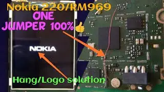 Nokia 220 RM969 Hang On Nokia Logo100% Hardware Solution &iexcl;&iexcl; Only One Jumper &iexcl;&iexcl; And Dead solution💯