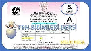 2024 5. Sınıf Bursluluk Sınavı/Fen Bilimleri