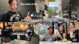 busy uni vlog in australia📝 full day of classes, hanging w/ friends (week 1)