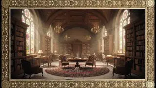 Classic Library Screen TV 4K | Vintage Reading Room & Antique Art Ambient Display