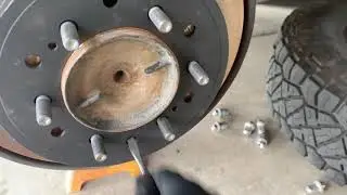 5th gen Toyota 4Runner rear parking brake adjustment