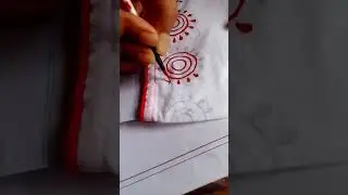 Hand painted blouse design ideas#hand painting...✨