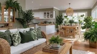 The Beauty and Serene Rustic Cottagecore Decor 2026 | Green & Cream Shabby Chic Home Tour