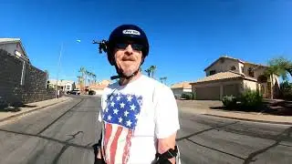 08-23-23 Testing new replacement battery in Electric Skateboard Faboard Black Rover. Michael Hoffman