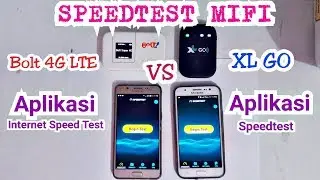 Speed Test MIFI XL GO Indosat dan BOLT 4G LTE SpeedTest Kecepatan Internet Ngebut