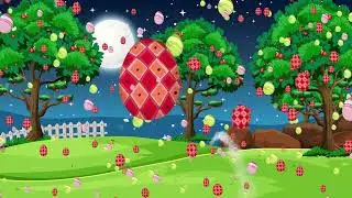 🌟Magical Flying Easter Eggs with the Bunny Hop Song - for Kids - Wallpaper🌟