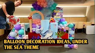 MERMAID THEME BALLOON DECORATIONS / MERMAID PARTY #baby #thankyoulord #mermaid #ideas #artmaker #diy