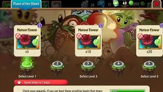 Plant of the week-Meteor Flower 🌺 Part 1 #pvz2 #pvz #youtube #plantsvszombies #zombie #viralvideo 