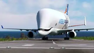 Airbus Beluga Impossible Takeoff from Saba Airport | Clean Weather | MSFS 2020
