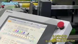 8-Color Flexo Printing on 20mic BOPP Film | 180m/min High-Speed Demo