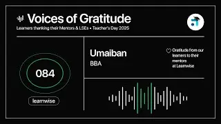 84 I Umaiban I BBC I Voices of Gratitude I Kerala's No.1 IGNOU Support Platform #learnwise #ignou
