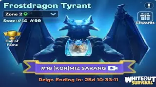WE WON FROSTDRAGON TYRANT WITH A 3× WIN STREAK!! Zone 2 [14–99] | Whiteout Survival