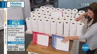 Simply Natural Wood Fiber Cleaning Cloths 12pack