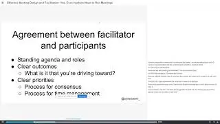 HOPE 2020 (2020): Effective Meeting Design and Facilitation - Yes, Even Hackers Need to Run Meetings